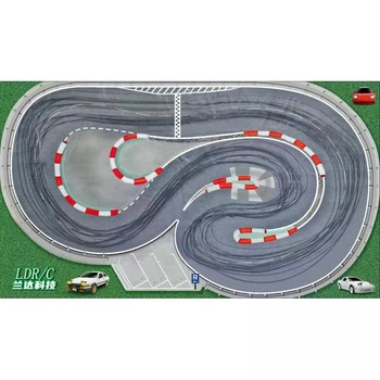 Траса коврик для дрифт машинки LDRC 2x3,5 м дрифт-трек