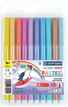 Фломастеры пастельные Centropen 10 цветов (7550/1009 TP)
