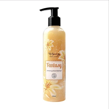 Парфюмированный гель для душа с блестками Top Beauty Fantasy Shimmering Perfumed Shower Gel Золотой 250 мл