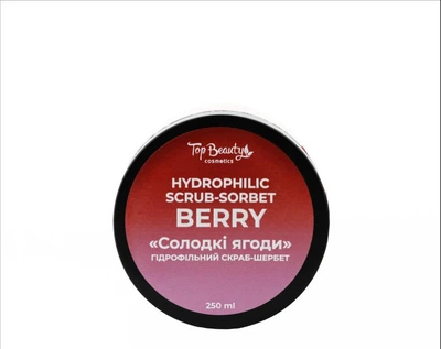 Гидрофильный скраб-сорбет для тела Top Beauty Hydrophilic Scrub-Sorbet Сладкие ягоды 250 г