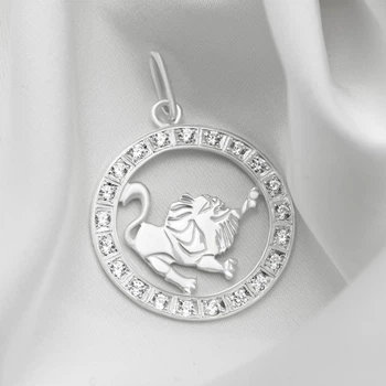 Серебряный кулон IRISTA "Знак зодиака Лев" (3508)