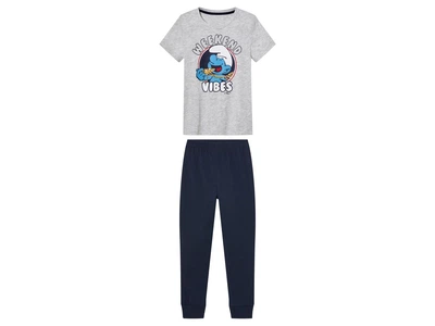 Піжама (футболка і штани) для хлопчика Disney Смурфики 476448 098-104 см (2-4 years) Різнобарвний