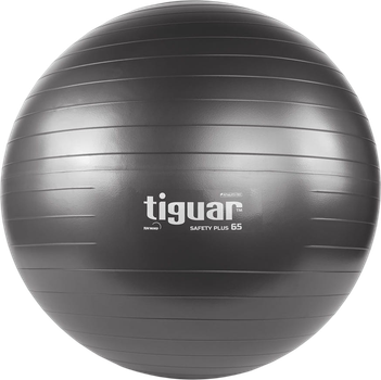 Piłka gimnastyczna Tiguar Body ball Safety plus 65 cm Grafitowa (TI-SP0065G)