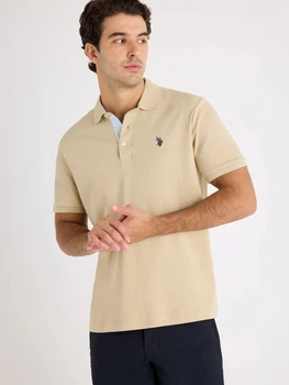 Поло довге чоловіче U.S. Polo Assn 11Q0072-9800A(RAW KHAKI) XL Хакі (786662639979)