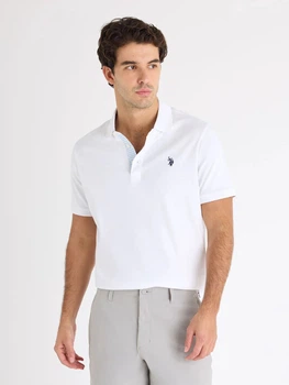 Поло довге чоловіче U.S. Polo Assn 11Q0072-9800A(White) XL Біле (786662640135)