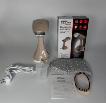 Отпариватель вертикальный ручной для одежды Zepline ZP-210-Beige 2000 Вт бежевый