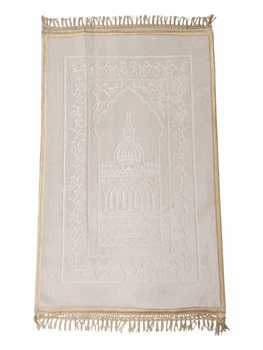 Килимок Для Намазу Luxury Velvet Sajda 70Х110 Див Model 2 Кремовий