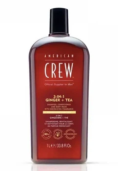 Шампунь 3 в 1 с имбирем и чаем American Crew Energizing Ginger Tea 1000 мл