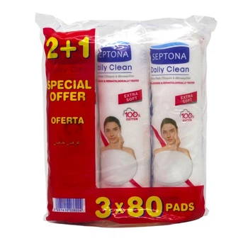 Ватні диски Septona Promo 80 шт. (3 уп.)