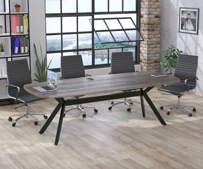 Стіл для переговорів Академія Loft Design Дуб Палена Без розеток