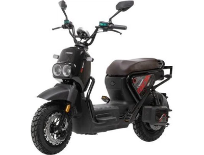 Электроскутер Двухместный Crosser CR4 Pro (1200W, 76.8V/30Ah) Черный