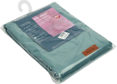 Дитячий плед Sensillo Velvet смарагдовий 75 x 100 см (5908310395241)