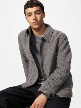 Куртка демісезонна чоловіча UNIQLO 209149153 M Коричнева (1159859101)