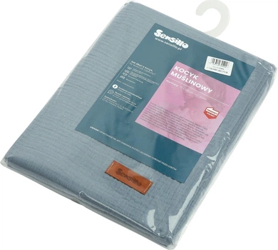 Kocyk Sensillo muślinowy Jeans 75 x 100 cm (5908310394916)