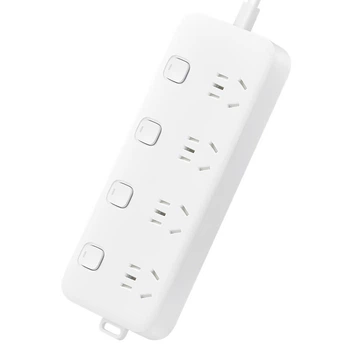 Удлинитель Xiaomi Mijia Power Strip, 4 розетки, 1.8 м, белый