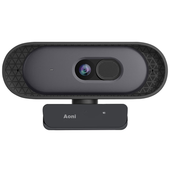 Веб-камера Aoni A50Pro 4K Ultra HD (8.3 Мп) с автофокусом и двойным микрофоном Black