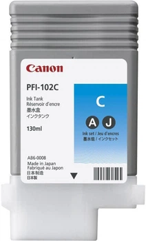 Wkład atramentowy Canon PFI-102BK 0895B001 Ink Cartridge Cyjanowy (0138030583382)