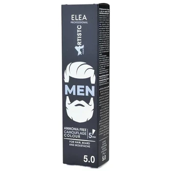 Камуфляж чоловічий Elea Professional для волосся Artisto Color Men №5.0 Світло-коричневий 50 мл