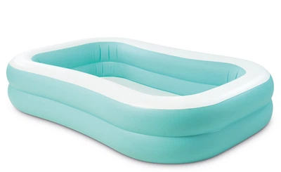 Надувной детский бассейн Intex Мандарин 229x152x48 см голубой (IND-57181-aqua)