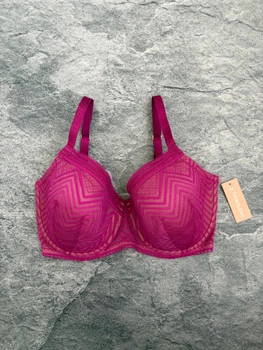 Бюстгальтер Thirdlove Graphic Mesh Demi Bra - Малиновий - 75G