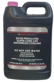 Антифриз готовий Toyota Super LL Coolant (рожевий, готовий -37°С) 3.785 л. (00272SLLC2)
