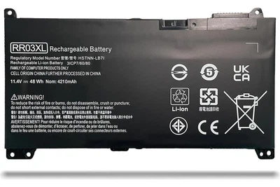 Батарея RR03XL для ноутбука HP ProBook 430 440 450 455 470 G4 G5 (11.4V 48 Wh) Replacement