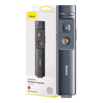 Пульт дистанционного управления Baseus Orange Dot with Laser Pointer (without Battery) Gray (ACFYB-B0G)
