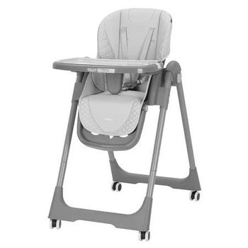 Стульчик для кормления CARRELLO Junior CRL-1412 Light Grey, регулируемый, складной, со столиком