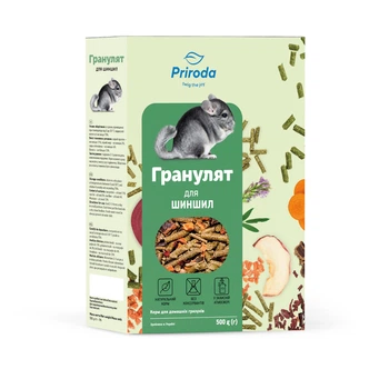 Корм для шиншил Природа Гранулят 500 г (MLZ8234)