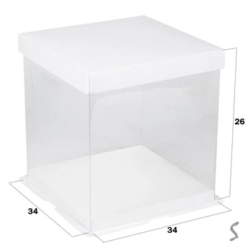 Коробка для торта/десертів 34*34*26см R38031-12