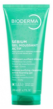 Очищающий гель Bioderma Sebium gel Actif 200 мл