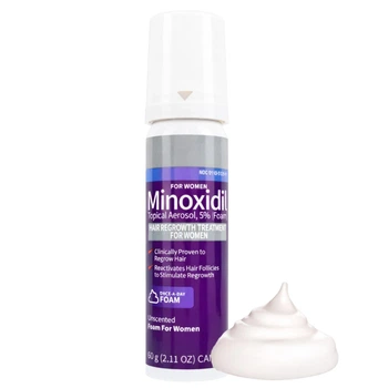 Пена миноксидила для роста волос Kirkland 5% Minoxidil для женщин 1 флакон 60 мл
