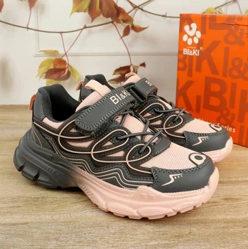 Дитячі кросівки для дівчат BIKI Black/Pink