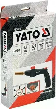 Газовая горелка YATO EN417 1.7 кВт 360° с пьезоподжигом резьбовое соединение