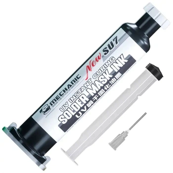 Ультрафиолетовый лак Mechanic SU7, маска для пайки, ремонта плат, 10CC, белый