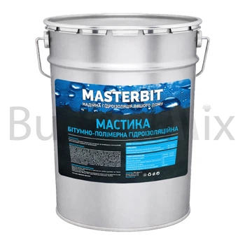 Мастика гідроізоляційна бітумно-полімерна Ореол-1 MASTERBIT 18 кг