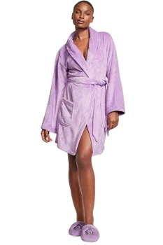Халат Victoria's Secret Short Cozy Plush Robe XS/S Фіолетовий (29978151D)