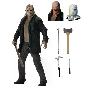 Фигурка Джейсон Voorhees 18 см коллекционная подвижная модель с аксессуарами Friday the 13th