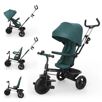 Детский 3-колесный велосипед Kinderkraft Aston 2 Plus Green, 5902533929917