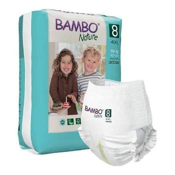 Еко-підгузки-трусики Bambo Nature Pants 8 (19+ кг)