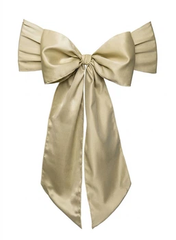 Шарфи на стільці Party Deco з матової сатини 0.15 x 2.75 м 10 шт Золоті (5901157446343)