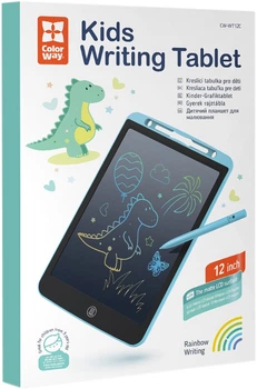 Дитячий графічний кольоровий планшет ColorWay LCD Writing Tablet 12 Blue (CW-WT12C)