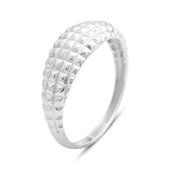 Серебряное кольцо с без камней, вес изделия 1,31 гр (2211235)