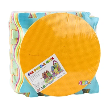 Mata-puzzle miękka kontrastowa edukacyjna Lean Toys Pianka EVA, Owoce i Słodycze (16 el.) (5905991068334)