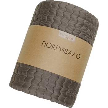 Покрывало Home Line стеганое (шоколадний) 160х210 (178206) Home Line 178206 1044453