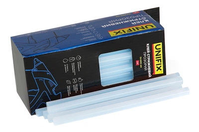 Клейові стрижні Unifix 11 x 200 мм прозорі, 1 кг, для гарячого клеєння
