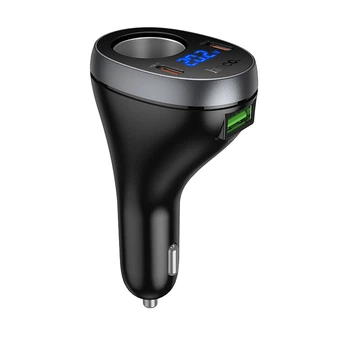 Автомобільний зарядний пристрій розгалужувач HOCO Z61A Correct cigarette lighter car charger 60W Black
