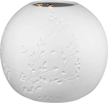 Ваза Rader Golden Birds фарфоровая белая 25×25×22 см (4045289125637)