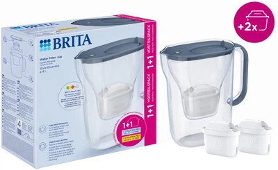 Фільтр-глечик Brita Style Essential Mxpro сіро-блакитний + 2 картриджа (1057796)