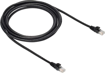 Кабель Ethernet Amazon Basics RJ45 Cat6 Gigabit 3 м чорний UTP 250MHz 10Gbps snagless 26AWG PVC захисні кліпси
